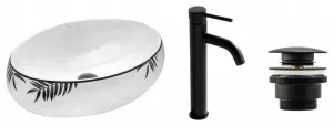 REA/S - SET umývadlo na dosku + batéria + klik klak KPL-09997