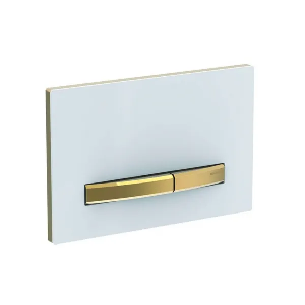 Geberit Sigma50 - Ovládacie tlačidlo na 2 množstvá splachovania, biela/mosadz 115.672.11.2