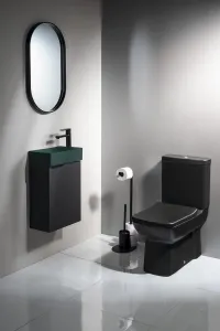 SAPHO - MARGITHA keramické umývadlo 38x22cm, otvor pro batériu vpravo, petrolejová MGT38220