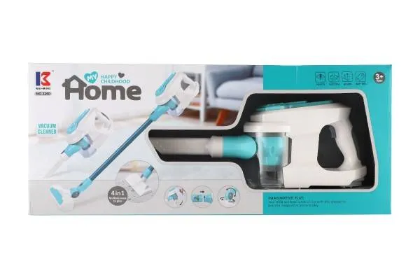 Vysávač plast 18cm na batérie so svetlom, zvukom v krabici 54x23x9cm