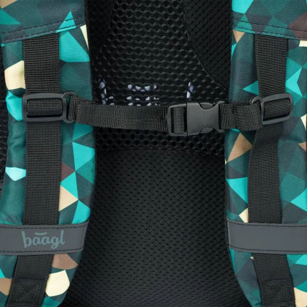 BAAGL SADA 3 Skate Polygon: batoh, peračník, vrecko