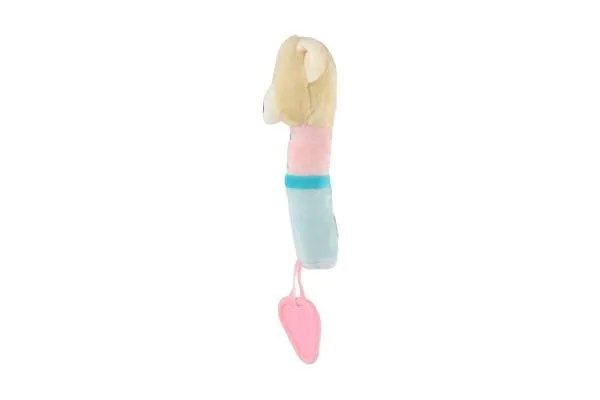 Teddies Pískátko medveď ružové 22 cm