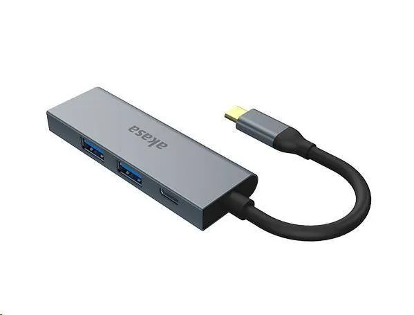AKASA 4-v-1 USB Type-C na HDMI 4K@30Hz, USB Type-C a USB-A adaptér