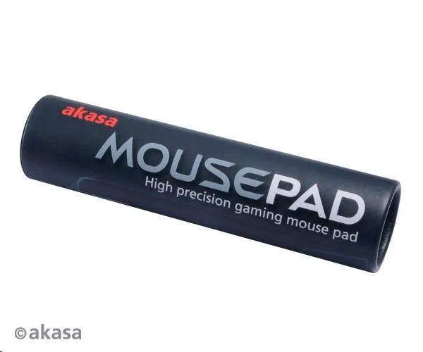 Podložka pod myš AKASA Venom Black, hrúbka 3 mm, prírodný kaučuk, odolná voči nečistotám a prachu, čierna