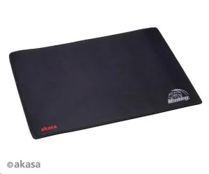 Podložka pod myš AKASA Venom Black, hrúbka 3 mm, prírodný kaučuk, odolná voči nečistotám a prachu, čierna