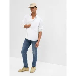Modré pánske slim fit rifle GAP Gapflex
