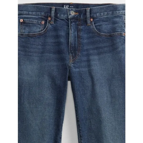 GAP V-STRAIGHT Pánske džínsy, tmavo modrá, veľkosť