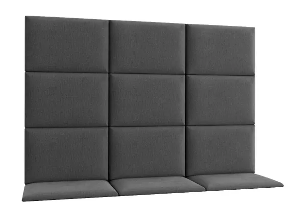 Eltap Čalúnený panel QUADRATTA 60x40 tmavosivý