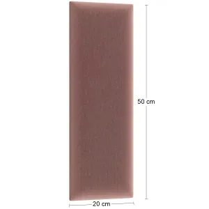 Eltap Čalúnený panel QUADRATTA 50x20 ružový
