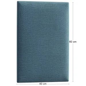 Eltap Čalúnený panel QUADRATTA 60x40 modrý