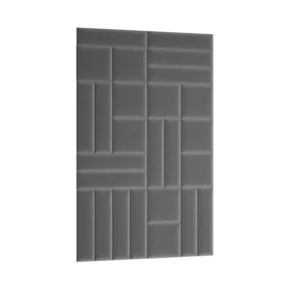 Eltap Čalúnený panel QUADRATTA 60x15 sivý