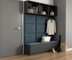 Eltap Čalúnený panel QUADRATTA 60x40 modrý