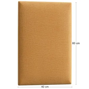 Eltap Čalúnený panel QUADRATTA 60x40 okrová