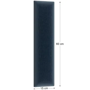 Eltap Čalúnený panel QUADRATTA 60x15 čierny
