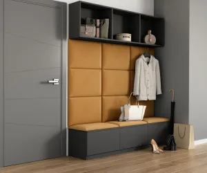 Eltap Čalúnený panel QUADRATTA 60x40 okrová