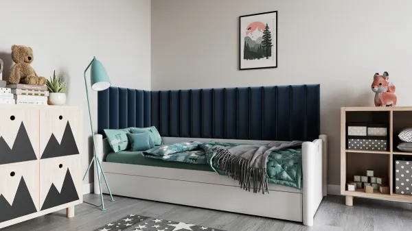 Eltap Čalúnený panel QUADRATTA 60x15 čierny