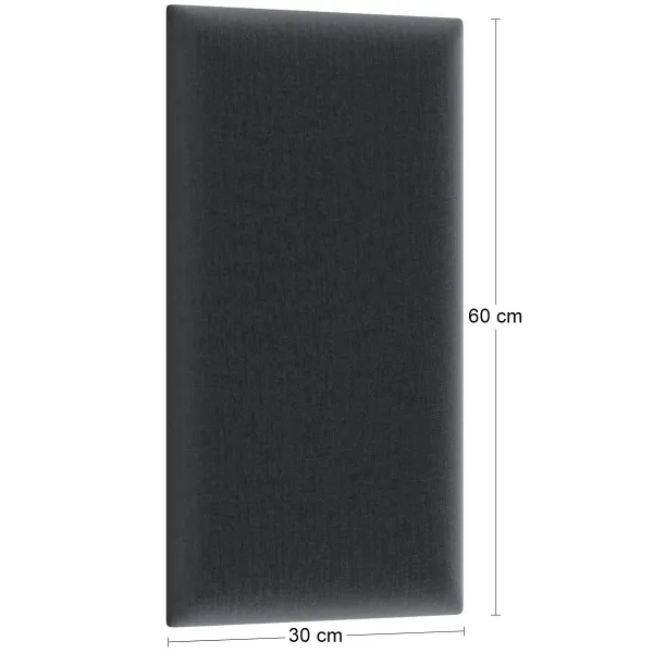 Eltap Čalúnený panel QUADRATTA 60x30 čierny