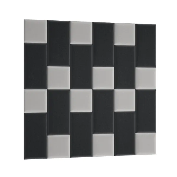 Eltap Čalúnený panel QUADRATTA 60x30 čierny