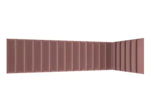 Eltap Čalúnený panel QUADRATTA 60x15 ružový