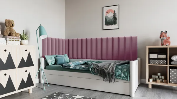 Eltap Čalúnený panel QUADRATTA 60x15 ružový