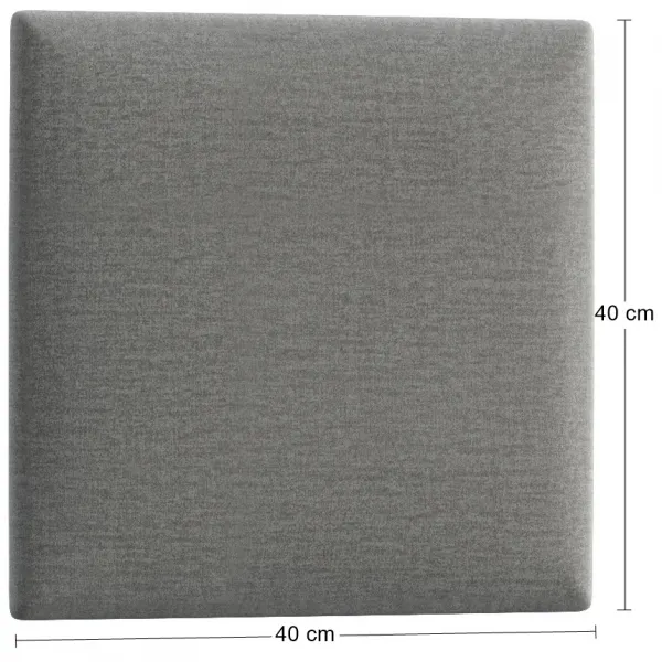 Eltap Čalúnený panel QUADRATTA 40x40 sivý
