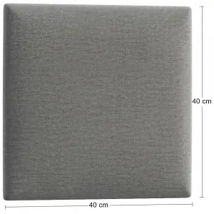 Eltap Čalúnený panel QUADRATTA 40x40 sivý