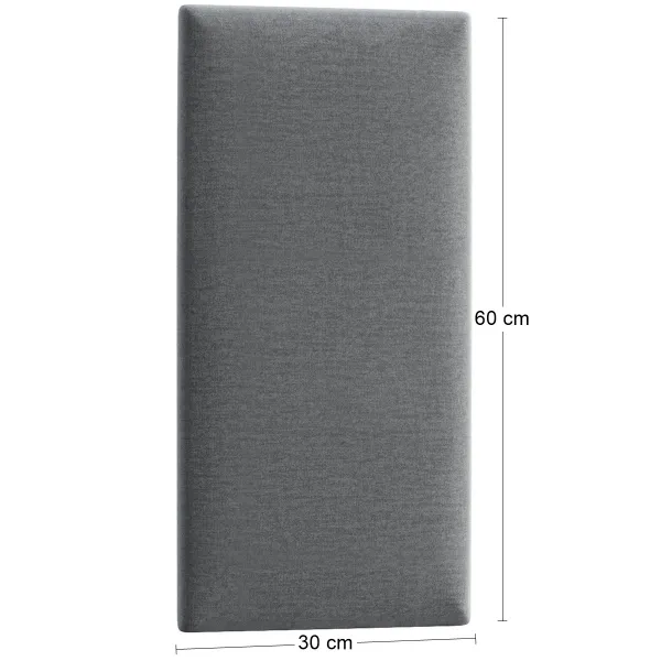 Eltap Čalúnený panel QUADRATTA 60x30 sivý