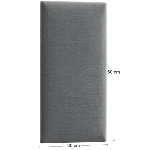 Eltap Čalúnený panel QUADRATTA 60x30 sivý