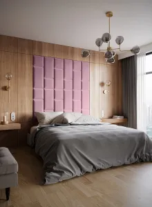 Eltap Čalúnený panel QUADRATTA 30x30 ružový