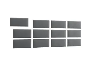 Eltap Čalúnený panel QUADRATTA 60x30 sivý