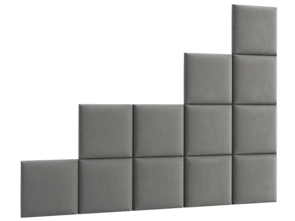 Eltap Čalúnený panel QUADRATTA 40x40 sivý
