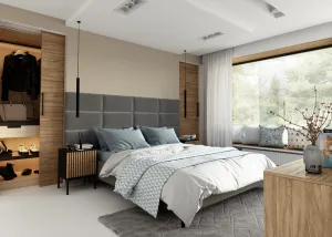 Eltap Čalúnený panel QUADRATTA 60x30 sivý