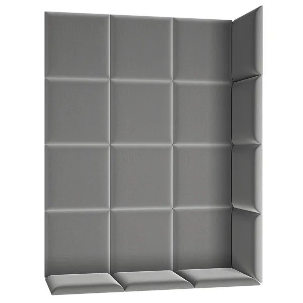 Eltap Čalúnený panel QUADRATTA 40x40 sivý