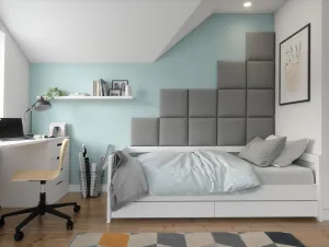 Eltap Čalúnený panel QUADRATTA 40x40 sivý