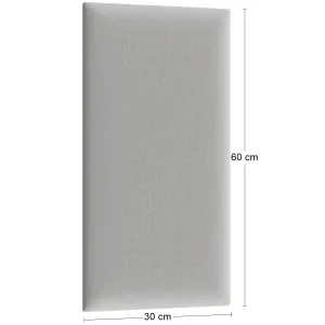 Eltap Čalúnený panel QUADRATTA 60x30 sivý