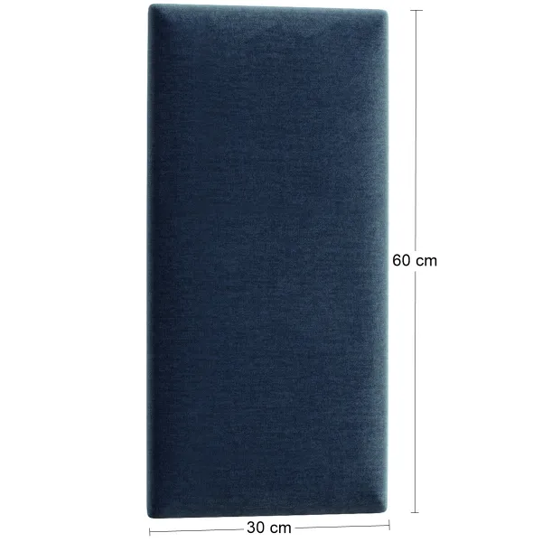 Eltap Čalúnený panel QUADRATTA 60x30 tmavomodrý