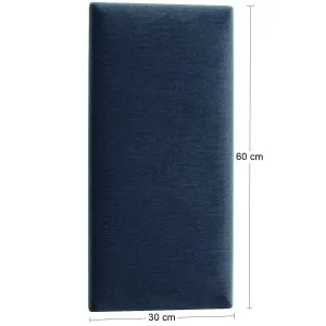 Eltap Čalúnený panel QUADRATTA 60x30 tmavomodrý