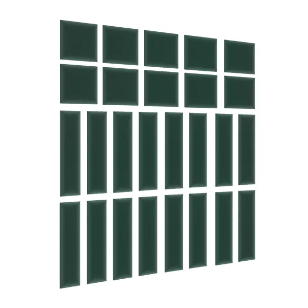 Eltap Čalúnený panel QUADRATTA 30x30 zelený