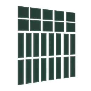 Eltap Čalúnený panel QUADRATTA 30x30 zelený