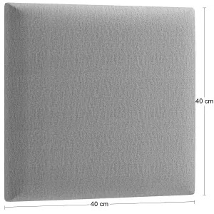 Eltap Čalúnený panel QUADRATTA 40x40 sivý