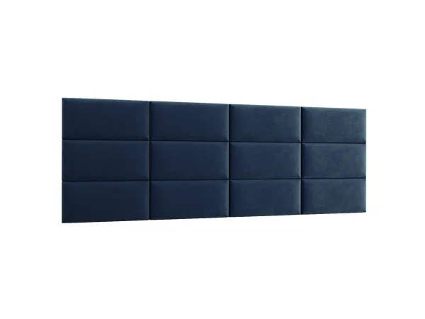 Eltap Čalúnený panel QUADRATTA 60x30 tmavomodrý
