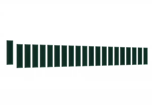 Eltap Čalúnený panel QUADRATTA 60x15 zelený