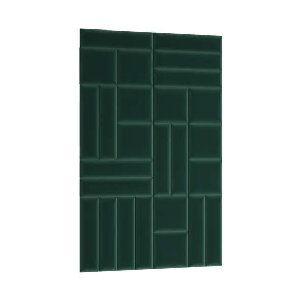 Eltap Čalúnený panel QUADRATTA 30x30 zelený
