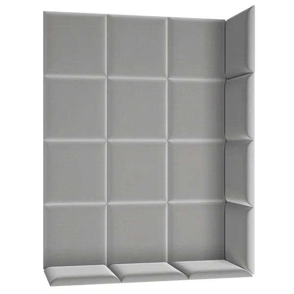 Eltap Čalúnený panel QUADRATTA 40x40 sivý