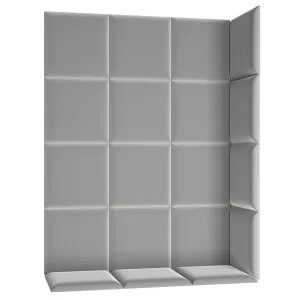 Eltap Čalúnený panel QUADRATTA 40x40 sivý