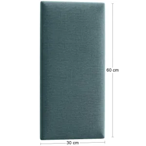 Eltap Čalúnený panel QUADRATTA 60x30 modrý