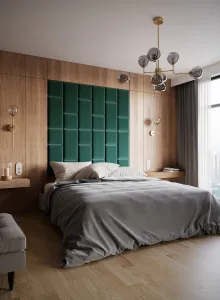 Eltap Čalúnený panel QUADRATTA 30x30 zelený