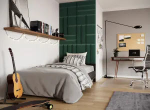 Eltap Čalúnený panel QUADRATTA 30x30 zelený
