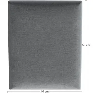 Eltap Čalúnený panel QUADRATTA 50x40 sivý