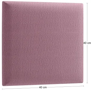 Eltap Čalúnený panel QUADRATTA 40x40 ružový